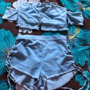 Fashion nova denim set